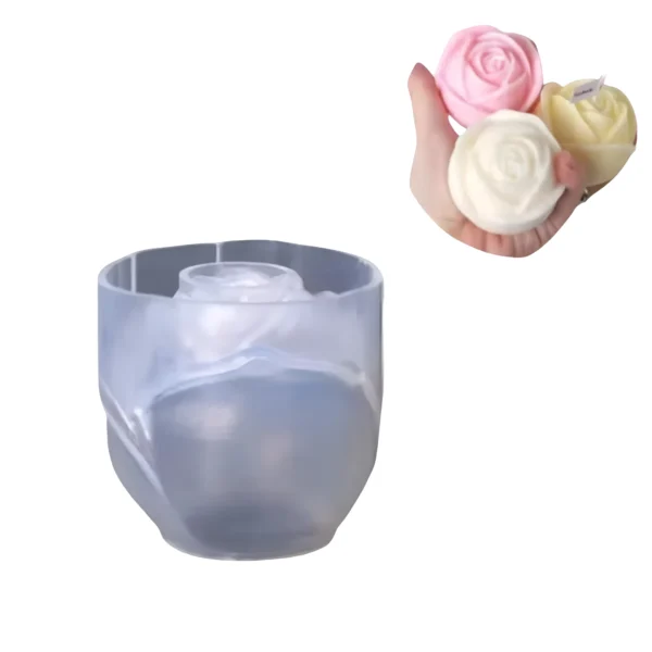 قالب وردة شموع 6سم