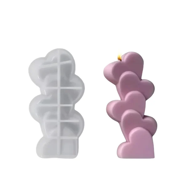 قالب قلوب شموع