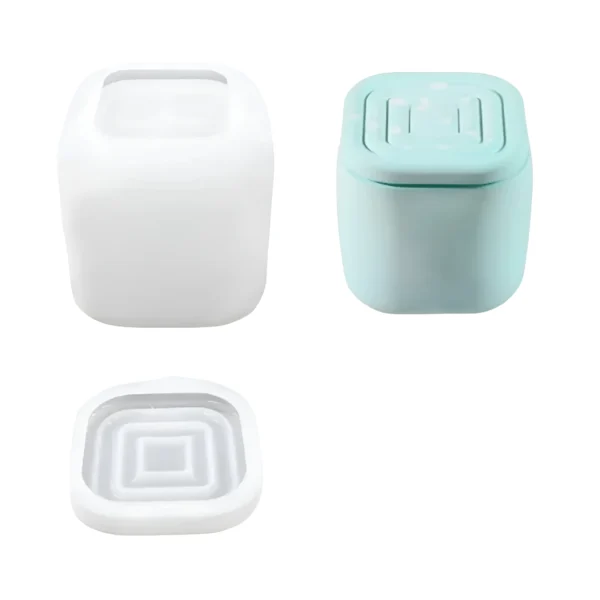 قالب علبة مربع حلزوني