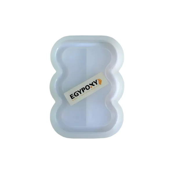 قالب كوستر مستطيل مموج